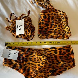 Fused Hawaii BNWT Medium K top, Gently used large H top,  BNWT Large Kona bottom